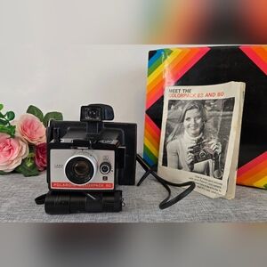 Vintage Polaroid colorpack 80‎ camera manual, bag, and box